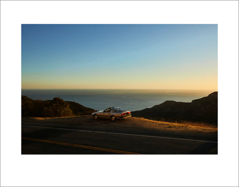 "Roger on a Cliff in Malibu (85 Nissan 300ZX)" by Ryan Handt